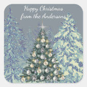 Christmas Sticker for Gift Wrapping with Style  スクエアシール (正面)