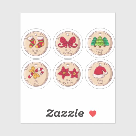 Christmas sticker set シール (シート)