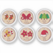 Christmas sticker set シール (正面)