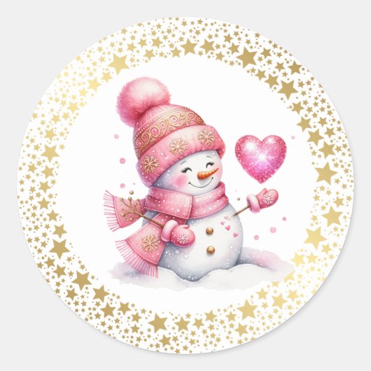 Christmas Stickers ラウンドシール (正面)