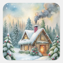 Christmas Stickers – Festive Labels & HolidayDecor スクエアシール