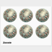 Christmas Stickers – Festive Labels & HolidayDecor ラウンドシール (シート)