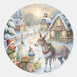 Christmas Stickers – Festive Labels & HolidayDecor ラウンドシール