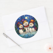 Christmas Stickers – Festive Labels & HolidayDecor ラウンドシール (封筒)