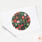 Christmas Stickers – Festive Labels & HolidayDecor ラウンドシール (封筒)