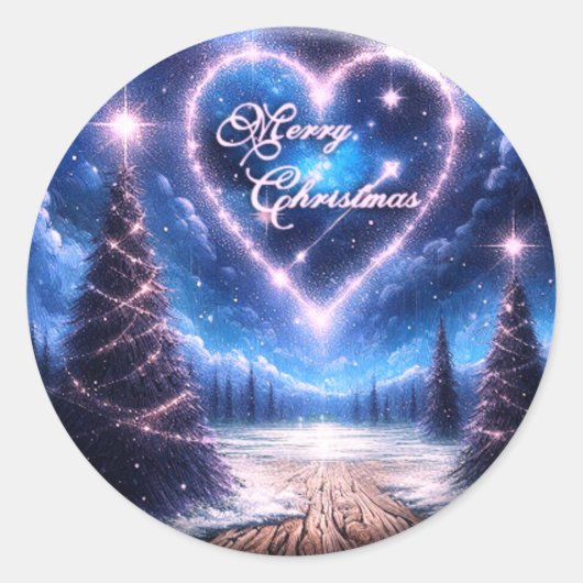 Christmas Stickers, labels for gifts and cards, ラウンドシール (正面)