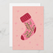 Christmas Stocking シーズンカード (正面/裏面)