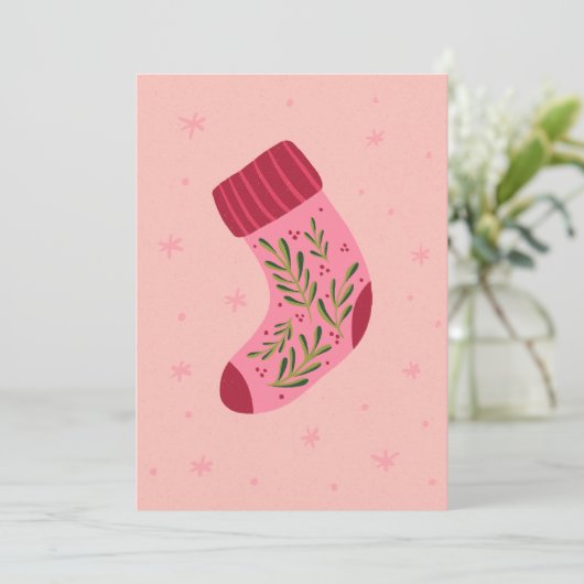 Christmas Stocking シーズンカード (スタンド正面)