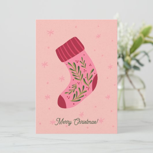 Christmas Stocking シーズンカード (スタンド正面)