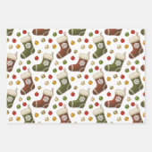 Christmas Stocking  ラッピングペーパーシート (正面3)