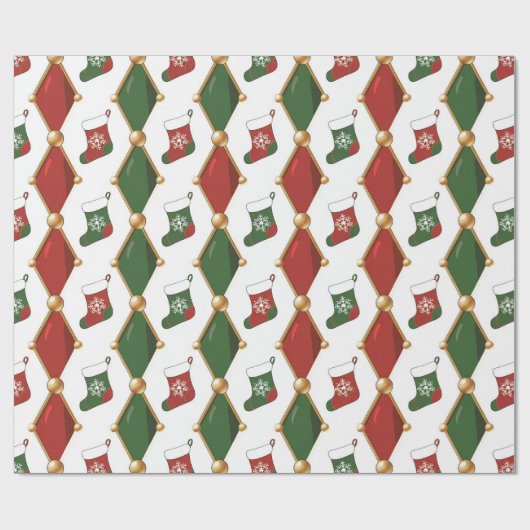 Christmas Stocking  ラッピングペーパー (フラット)