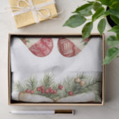 Christmas Stocking Design Tissue Paper  薄葉紙 (ギフト)