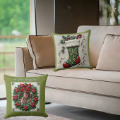 Christmas Stocking Throw Pillow クッション