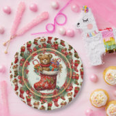 Christmas Stockings ペーパープレート (パーティー)