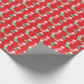 Christmas stockings small holiday wrapping paper ラッピングペーパー (角)