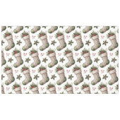 Christmas Stockings Winter Berries テーブルクロス (正面(横))