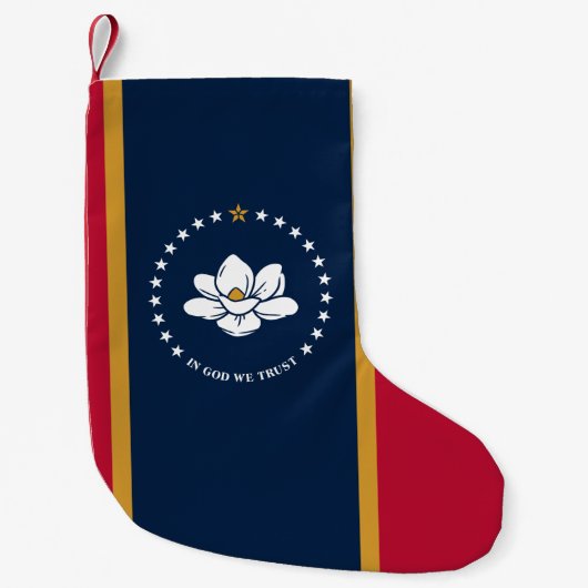 Christmas Stockings with Flag of Mississippi スモールクリスマスストッキング (正面)