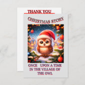 Christmas Story 3.5" x 5" Flat Thank You Card サンキューカード (正面/裏面)