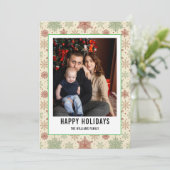 Christmas Stripe Family Photo – Merry Christmas シーズンカード (スタンド正面)