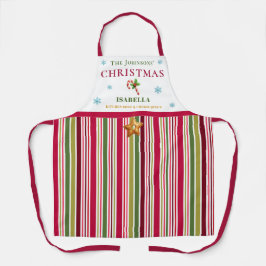 Christmas Striped– Holiday Cooking & Baking Gift エプロン