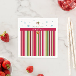 Christmas Striped– Holiday Cooking & Baking Gift スタンダードカクテルナプキン