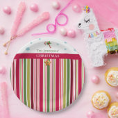 Christmas Striped– Holiday Cooking & Baking Gift ペーパープレート (パーティー)