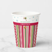 Christmas Striped– Holiday Cooking & Baking Gift 紙コップ (正面)