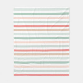 Christmas Stripes フリースブランケット