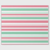 Christmas Stripes Pattern ラッピングペーパー (フラット)