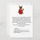 Christmas Study Break Invitation Siamese Cat 招待状 (裏面)