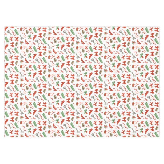 Christmas stuff for celebrating at home テーブルクロス (正面(横))