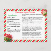 Christmas Sugar Cookies Recipe Card ポストカード (正面)
