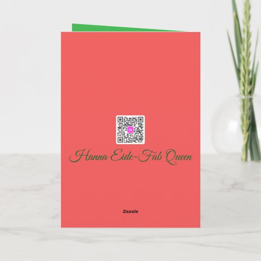 Christmas Sunflower  カード (裏面)