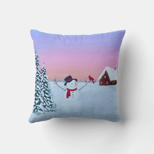 Christmas sunset クッション (裏面)