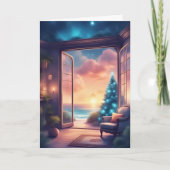 Christmas Sunset by the Sea カード (正面)