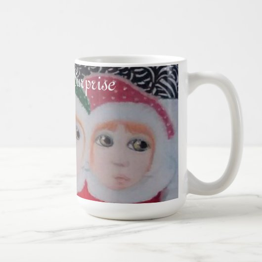 Christmas Surprise cute kids Mug コーヒーマグカップ (右)