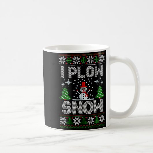 Christmas Sweater I Plow Snow Matching Couples Paj コーヒーマグカップ (右)