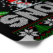 Christmas Sweater I Plow Snow Matching Couples Paj ポスター (角)