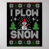 Christmas Sweater I Plow Snow Matching Couples Paj ポスター (正面)