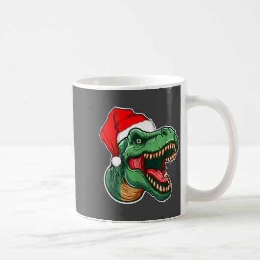 Christmas T-rex  コーヒーマグカップ (右)