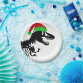 Christmas T-Rex ペーパープレート (パーティー)