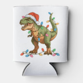 Christmas T Rex Dinosaur Xmas Dino Tyrannosaurus 缶クーラー (正面)