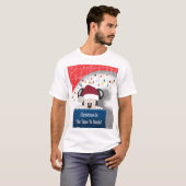 Christmas T-Shirt – Christmas Is The Time to Smile Tシャツ (正面フル)