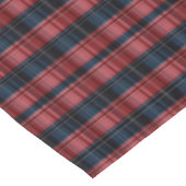 Christmas Tablecloth Classic Navy Blue & Red Plaid テーブルクロス (アングル)