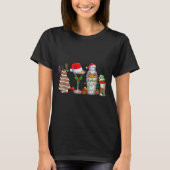 Christmas Tail Espresso Martini Drinking Party Bar Tシャツ (正面)