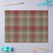 Christmas Tartan Brick Red Green ID1141A 薄葉紙 (クラフト)