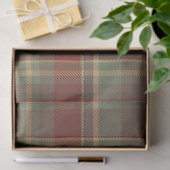 Christmas Tartan Brick Red Green ID1141A 薄葉紙 (ギフト)