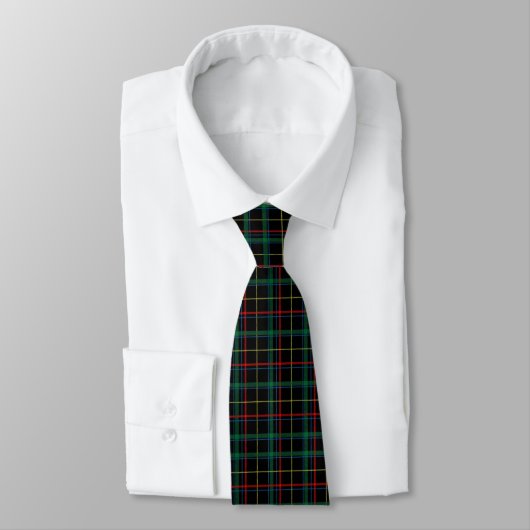Christmas Tartan Green Black Red  ネクタイ (タイ)
