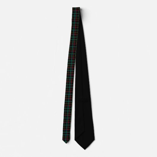 Christmas Tartan Green Black Red  ネクタイ (裏面)