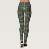 Christmas Tartan Plaid Leggings – Festive Women’s  レギンス (裏面)